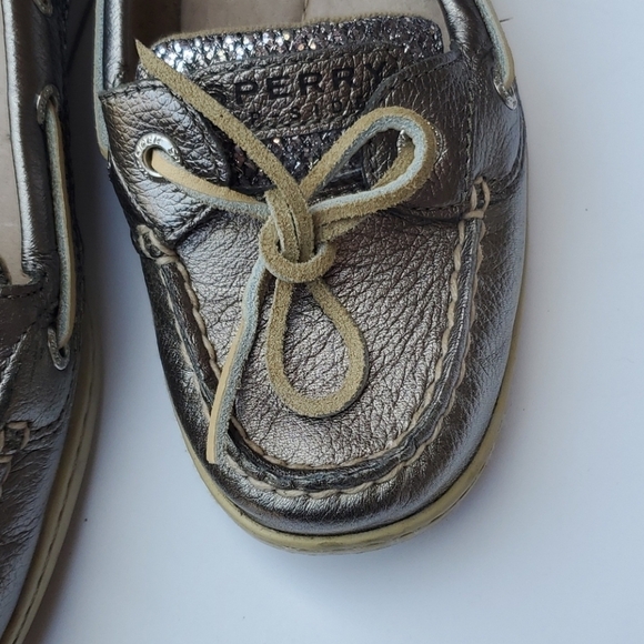 Sperry top siders silver sparkle Loafer 8Mnt - Picture 2 of 6